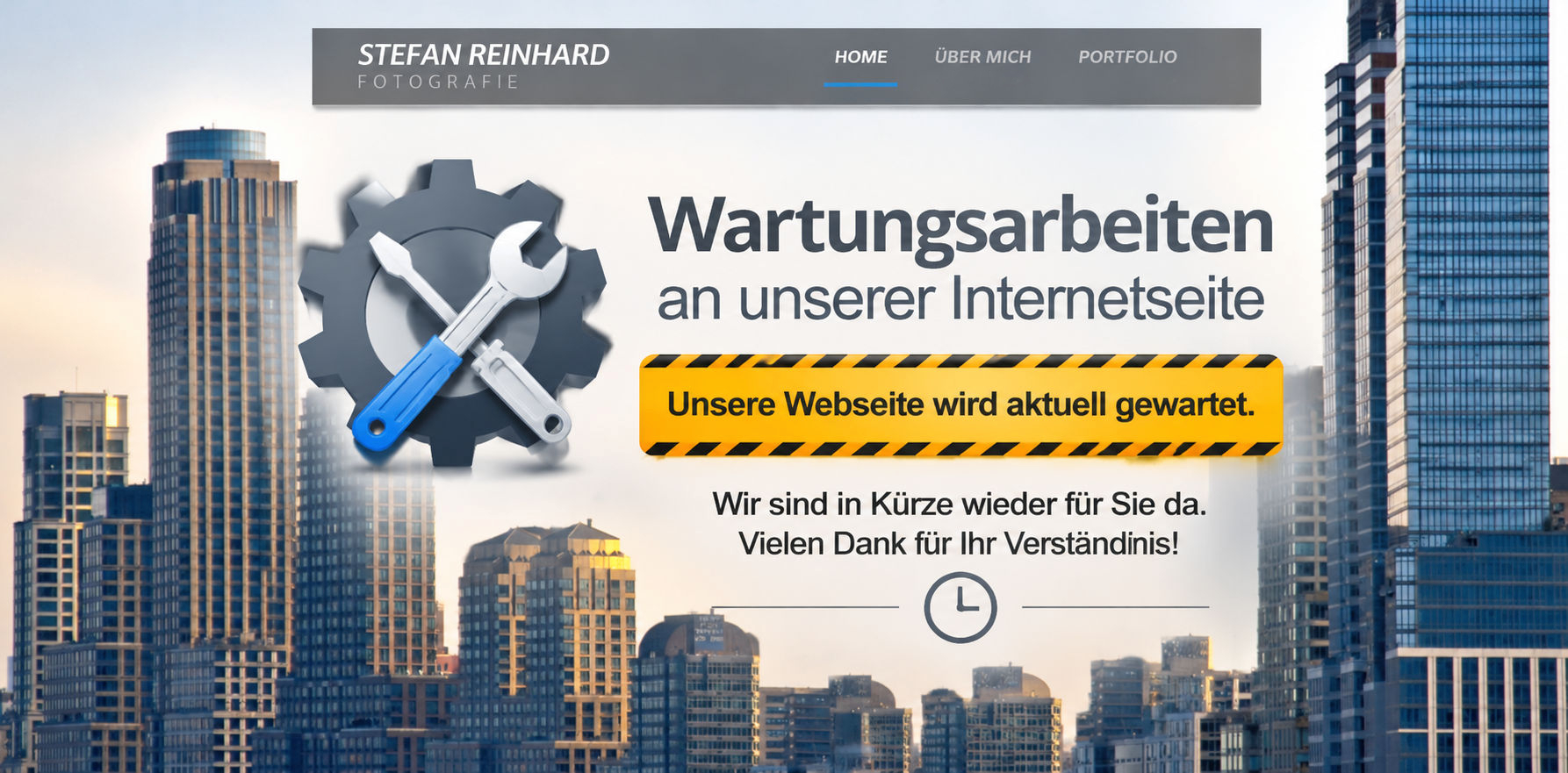 Wartungsarbeiten – wir sind bald wieder für Sie da
